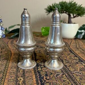 Vintage Sterling Weighted Shakers